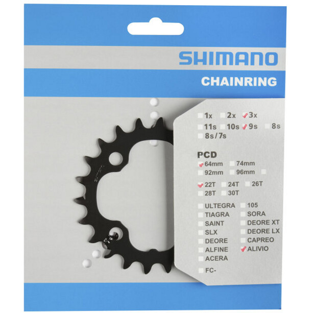 Shimano FC-M4000/M4050 Zębatka rowerowa 9 rz., szary