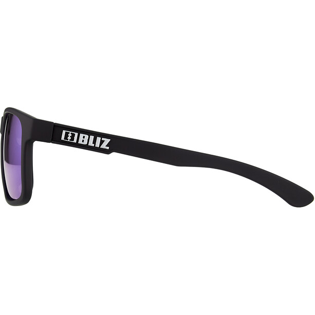 Bliz Luna M9 Glasses matt rubber black/smoke with blue multi