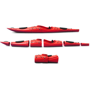 Pakayak Bluefin 14 Kayak Empaquetable, rojo rojo