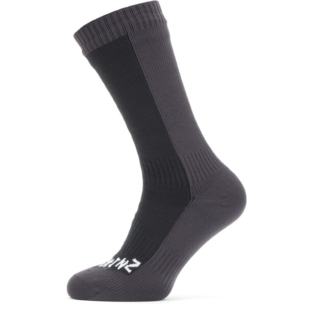 Sealskinz Waterproof Cold Weather Mid Socks black/grey