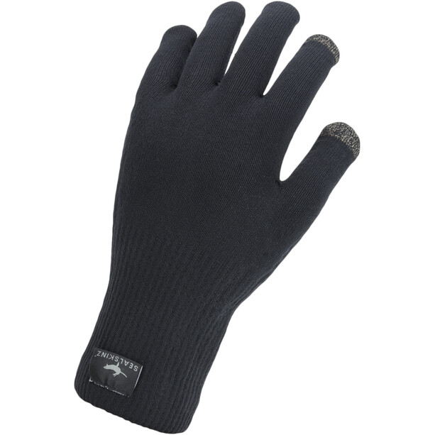 Sealskinz Waterproof All Weather Ultra Grip Gebreide Handschoenen, zwart