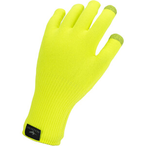 Sealskinz Waterproof All Weather Ultra Grip Gants en maille tricotée, jaune jaune