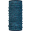 Buff Lightweight Merino Wool Neck Tube lake blue multi stripes