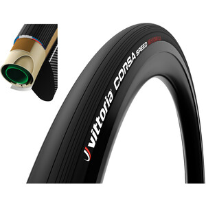 Vittoria Corsa Speed Tubular Tyre 700x25C Graphene 2.0 black