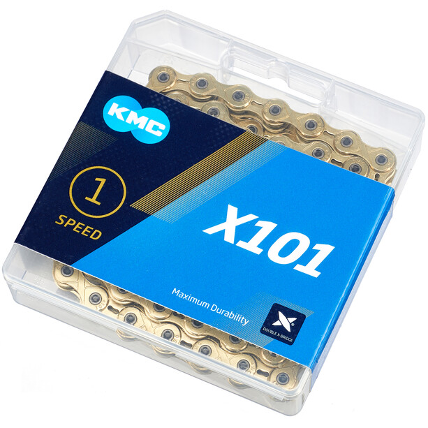 KMC X101 Ketting 1-speed, goud
