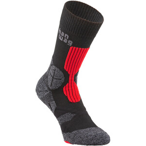 Hanwag Trek Socken schwarz/rot