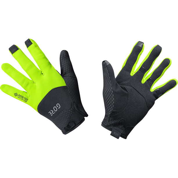 GOREWEAR C5 Gore-Tex Infinium Handschoenen, zwart/geel