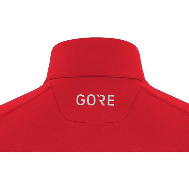 GOREWEAR M T-shirt manches longues avec zip Homme, rouge