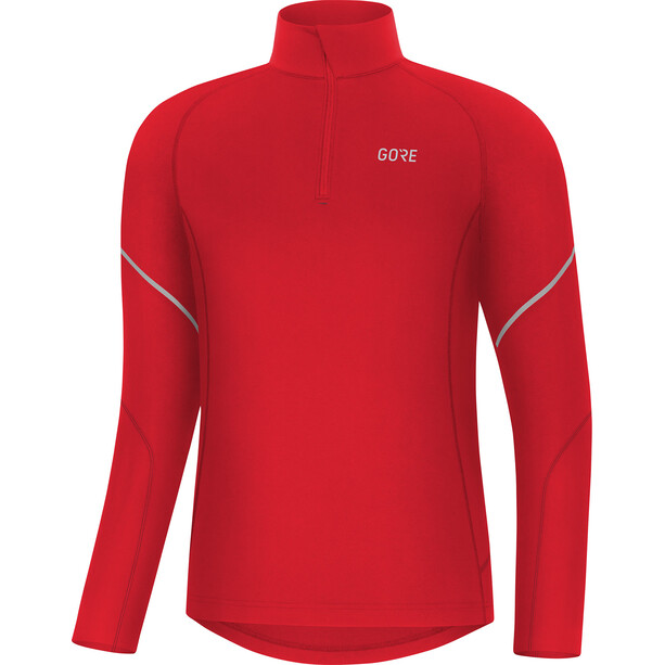 GOREWEAR M Mid Long Sleeve Zip Shirt Men red