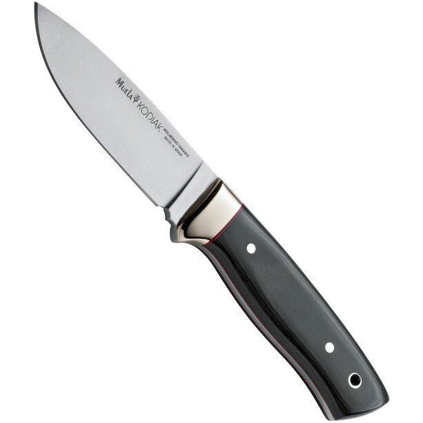Muela Kodiak Micarta Messer schwarz/silber