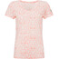 super.natural Base Print 140 V-Ausschnitt T-Shirt Damen weiß/pink