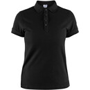 Craft Casual Pique Poloshirt Damen schwarz