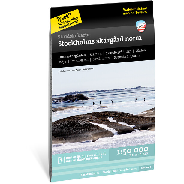 Calazo Skridskokarta Stockholms skärgård norra 1:50.000 