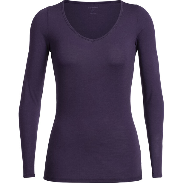 Icebreaker Siren T-shirt Manches longues Femme, violet