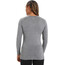 Icebreaker 200 Oasis T-shirt Manches longues Col en V Femme, gris