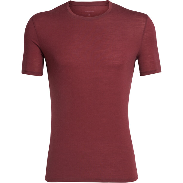 Icebreaker Anatomica Crew Top T-shirt Heren, rood
