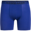 Icebreaker Anatomica Lange Boxershorts Herren blau
