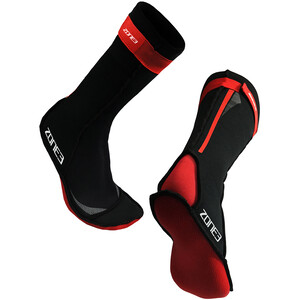Zone3 Neoprene Schwimm Socken schwarz/rot schwarz/rot