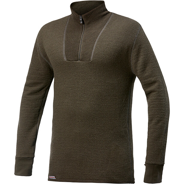 Woolpower 400 Sweat-shirt à col roulé avec demi-zip, olive