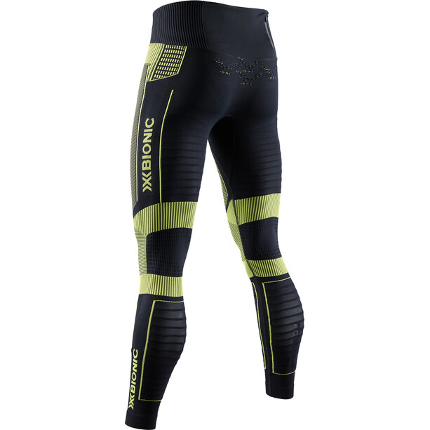 X-Bionic Effektor 4.0 Pantalones Running Hombre, negro/amarillo