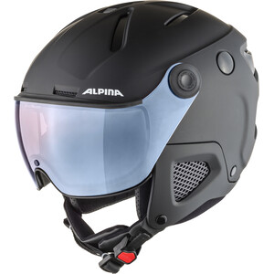 Alpina Attelas Visor QVM Helm schwarz schwarz