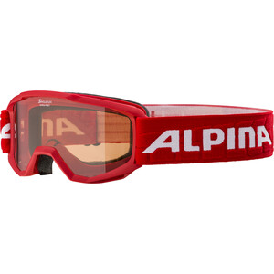 Alpina Piney Goggles Kinderen, rood rood