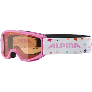 Alpina Piney Brille Kinder weiß/pink