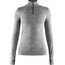 Craft Fuseknit Comfort Zip Shirt Damen grau