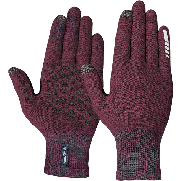 GripGrab Primavera II Merino Gloves dark red