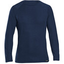 GripGrab Maglietta baselayer a maniche lunghe in fibra misto lana merino, blu