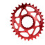 absoluteBLACK Boost Oval Chainring 36T 9/10/11/12-speed 3mm Offset DM for Race Face Cinch red
