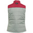 United By Blue Bison Puffer Gilet Donna, grigio/rosso
