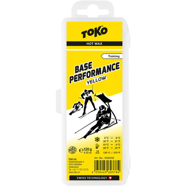 Toko Base Performance HydroCarbon Wax Yellow 120g 