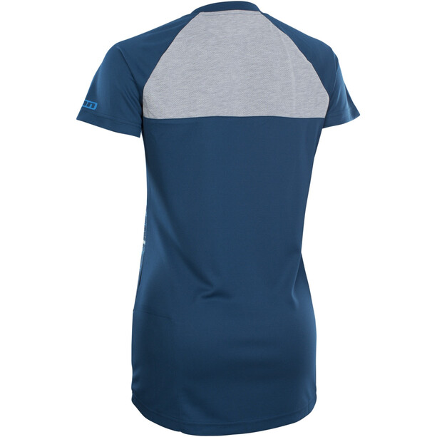ION Scrub AMP Distortion Kurzarm-Shirt Damen blau/grau