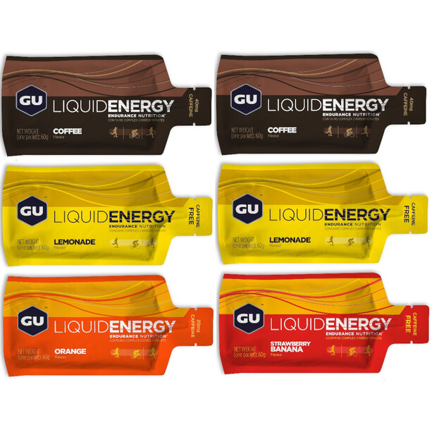 GU Energy Liquid Gel Testpaket 6 x 60g Gemischt
