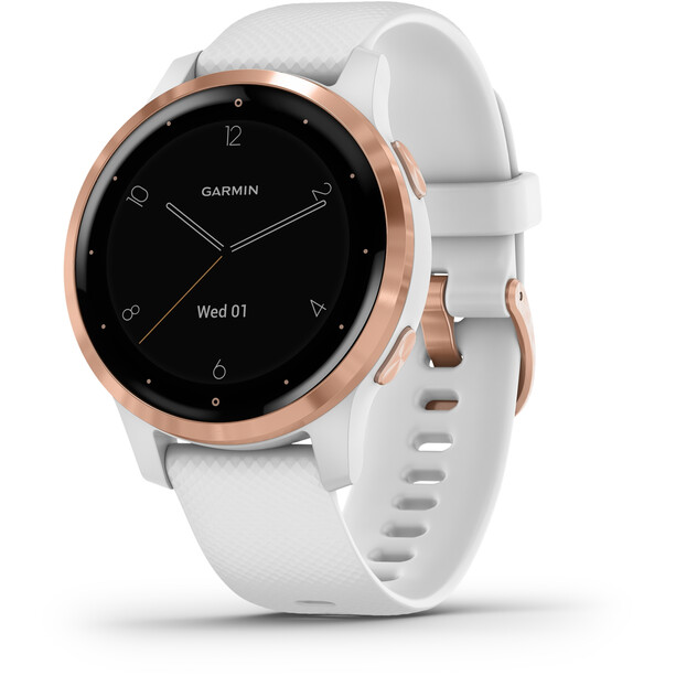 Garmin Vivoactive 4S Smartwatch, wit/roze