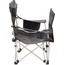 CAMPZ Lounger Chaise pliante avec repose-pieds, gris