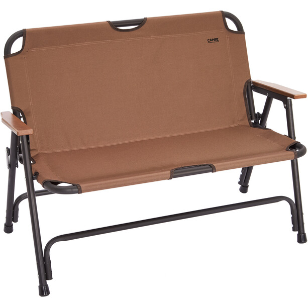 CAMPZ Chaise pliante en aluminium Sac bivouac, marron/noir