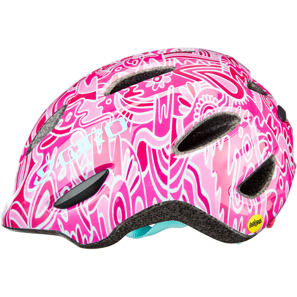 Giro Scamp MIPS Kask rowerowy Dzieci, różowy/kolorowy