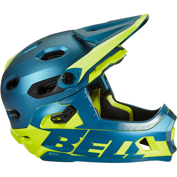 Bell Super DH MIPS Kask rowerowy, niebieski/zielony