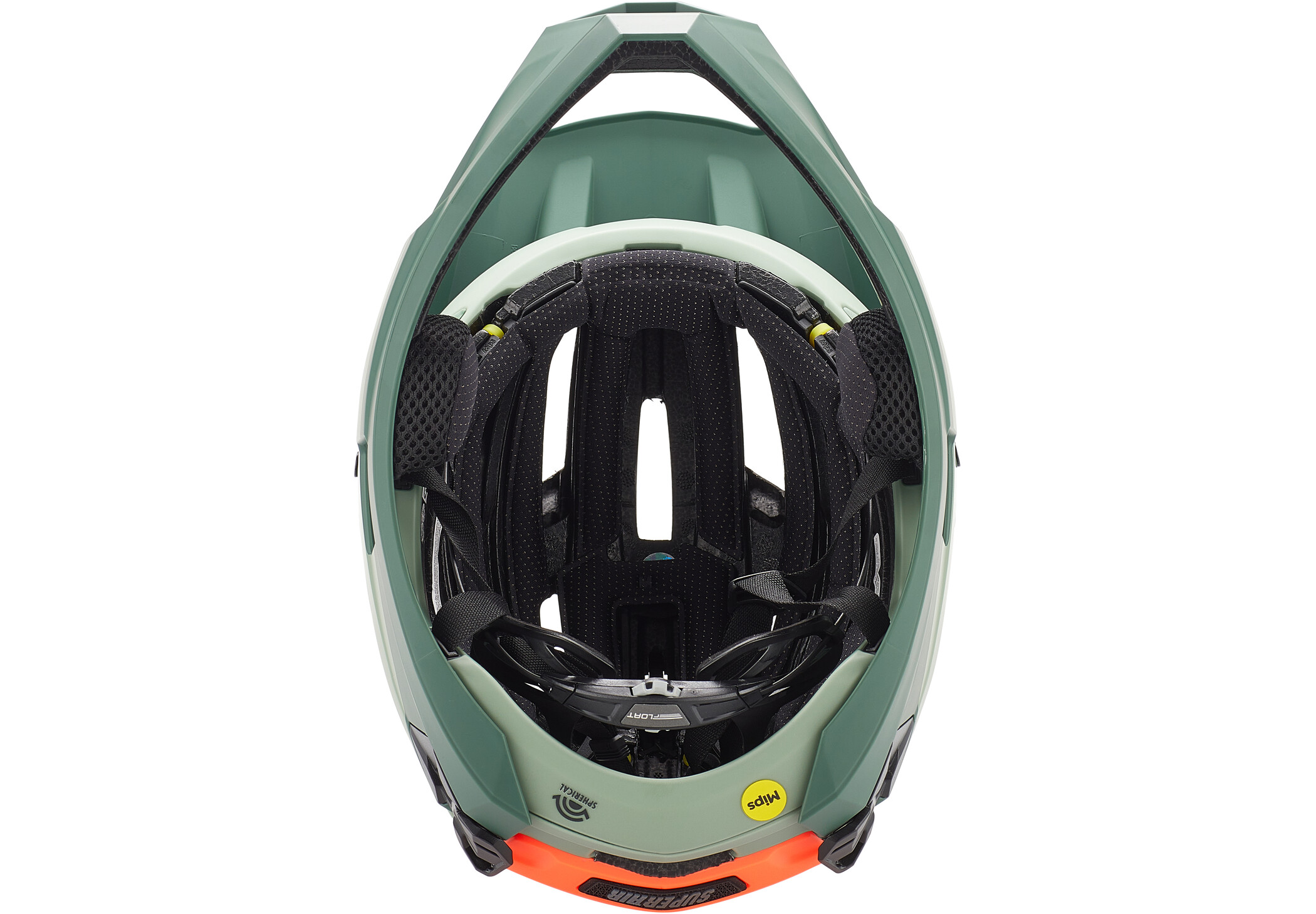 Bell Super Air R MIPS Helm grün/orange
