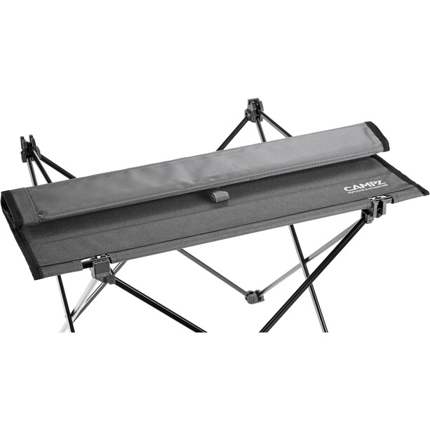 CAMPZ Uitrolbare tafel 55x42x40cm Ultra Light, zwart/grijs