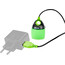 CAMPZ USB Belysningssystem, grøn/sort