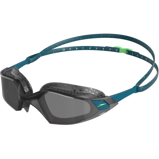 speedo Aquapulse Pro Goggles, petrol/grijs
