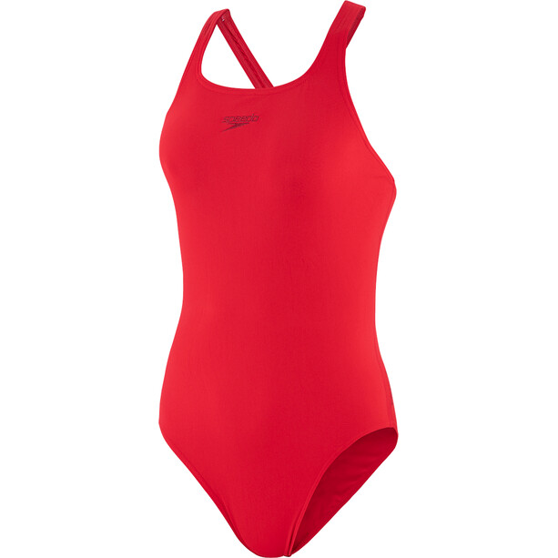 speedo Essentials Endurance+ Medalist Traje de Baño Mujer, rojo