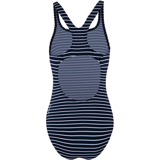speedo Essentials Endurance+ Medalist Swimsuit Women stripe navy/white