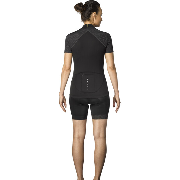 Mavic Sequence Graphic Koszulka rowerowa z zamkiem błyskawicznym Kobiety, czarny