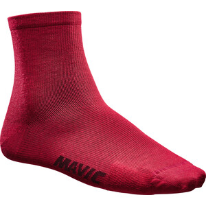 Mavic Essential Merino Mid-Cut Socken rot