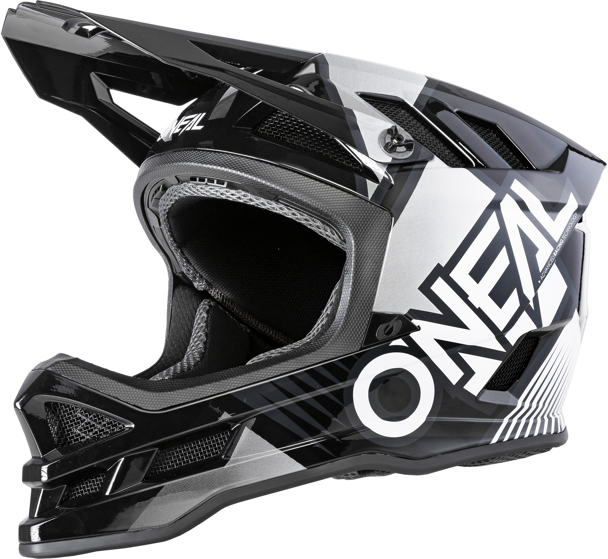 BMX Fahrrad Helm schwarz/weiß/gelb 2020 Oneal O'neal Lid ZF Rift Dirt