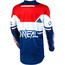 O'Neal Element Koszulka rowerowa z zamkiem błyskawicznym Mężczyźni, niebieski/czerwony